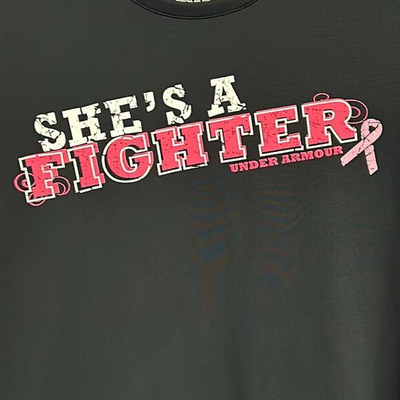 Under Armour She’s A Fighter/Breast Cancer Awareness Shirt - S - EUC - Picture 2 of 5